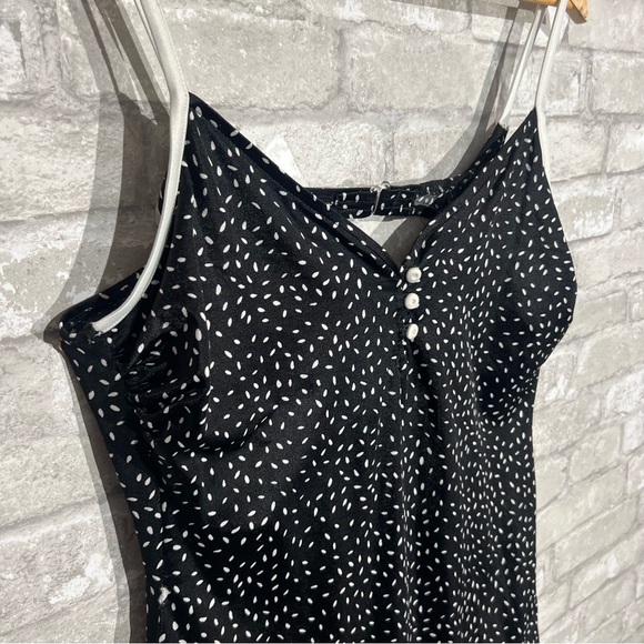 Vintage Modest Swimsuit Women's XL (16/18) Full Cheek Coverage Black and White - Picture 3 of 11